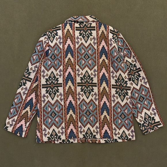 Vintage BonWorth Aztec Tapestry Coat - Picture 6 of 12